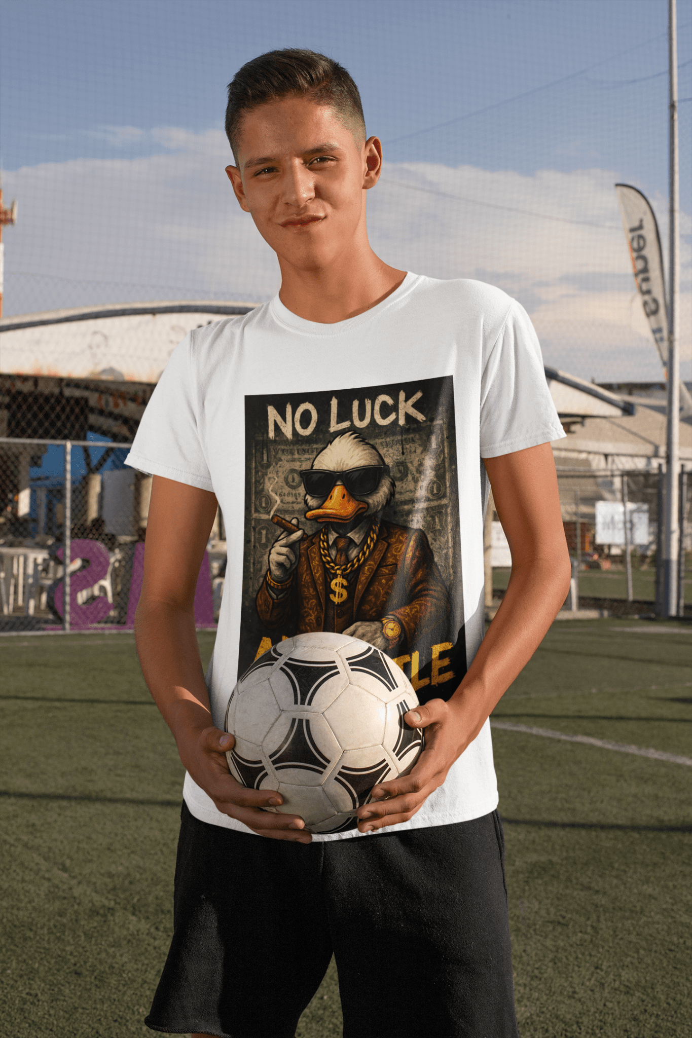 No Luck, All Hustle marškinėliai - MONYMOOD