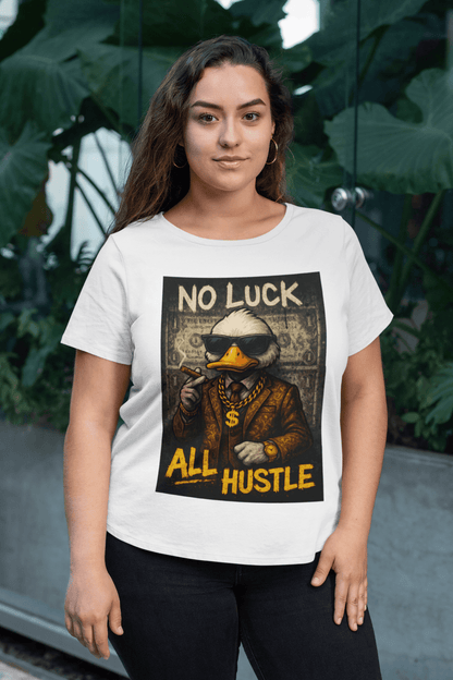 No Luck, All Hustle marškinėliai - MONYMOOD