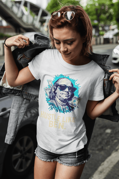 Hustle like Ben marškinėliai - MONYMOOD