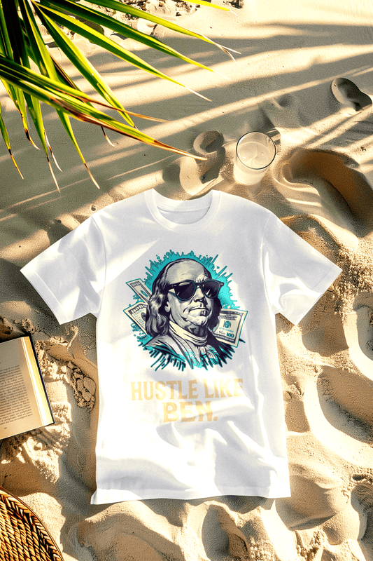 Hustle like Ben marškinėliai - MONYMOOD