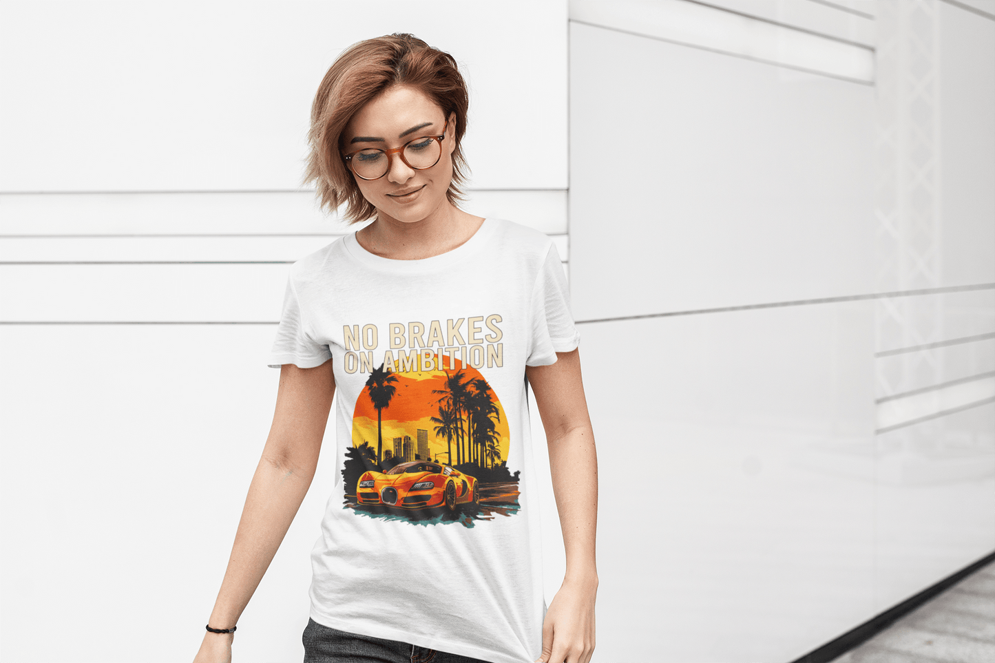 No brakes on ambition marškinėliai - MONYMOOD