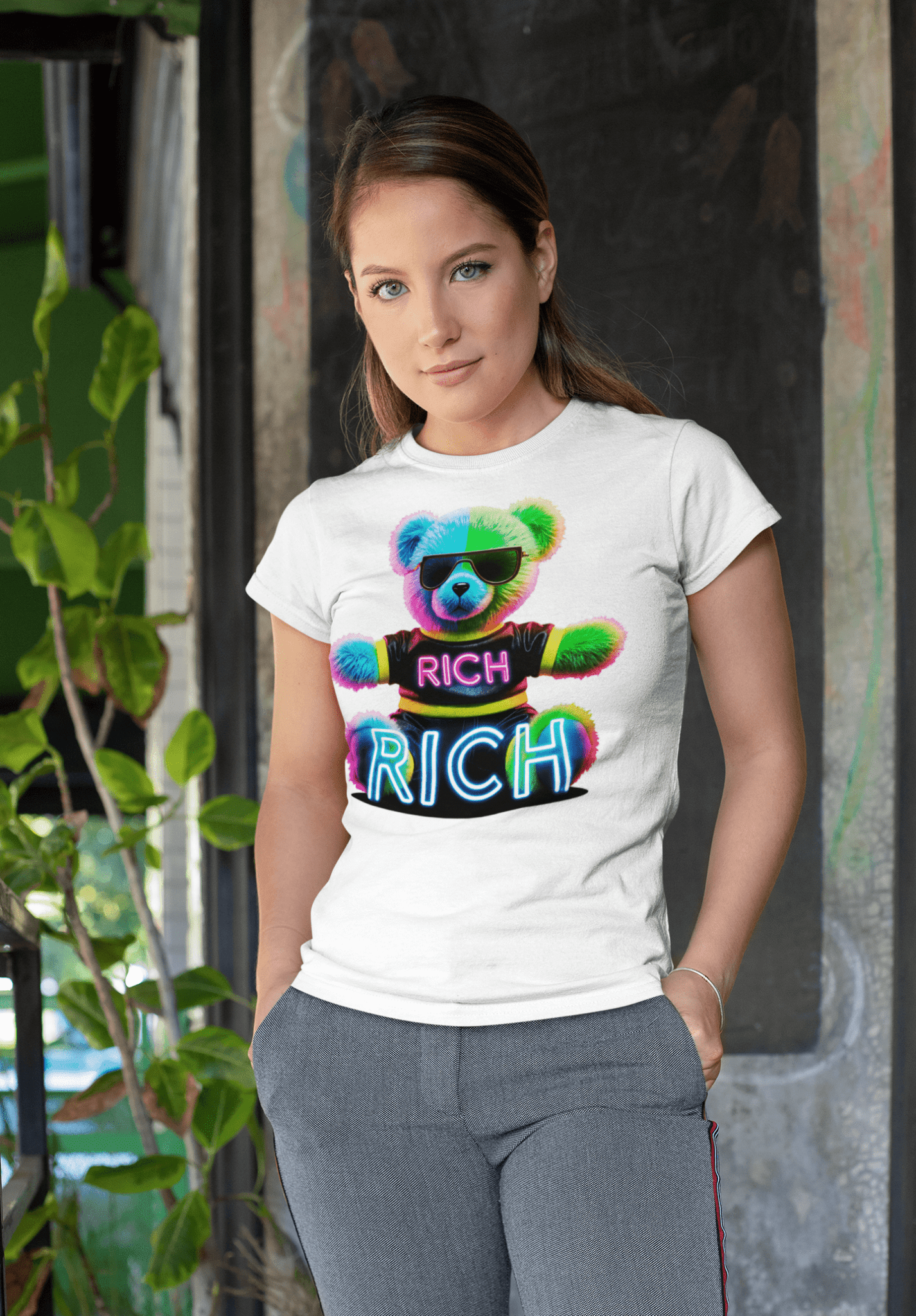 RICH bear marškinėliai - MONYMOOD