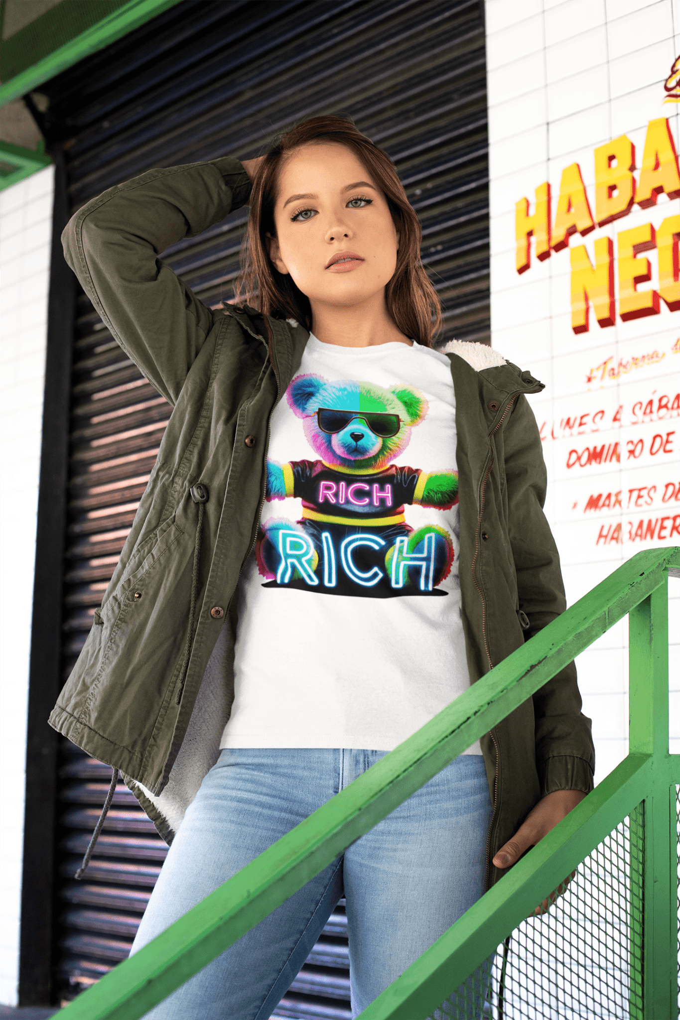 RICH bear marškinėliai - MONYMOOD