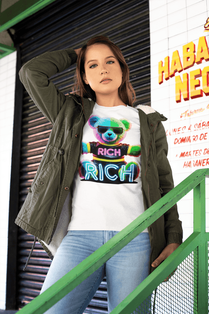 RICH bear marškinėliai - MONYMOOD