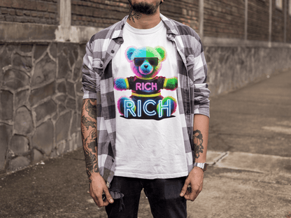 RICH bear marškinėliai - MONYMOOD