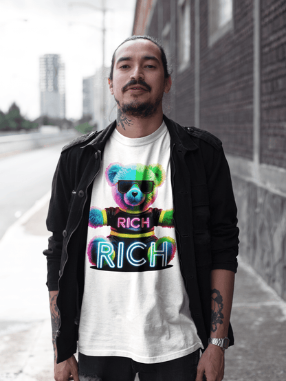 RICH bear marškinėliai - MONYMOOD