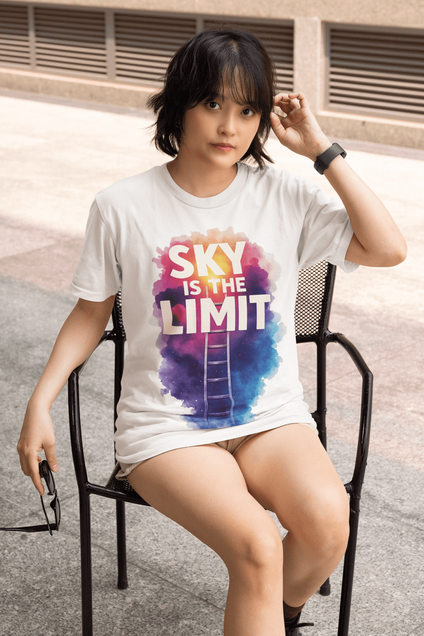 Sky is the limit marškinėliai - MONYMOOD