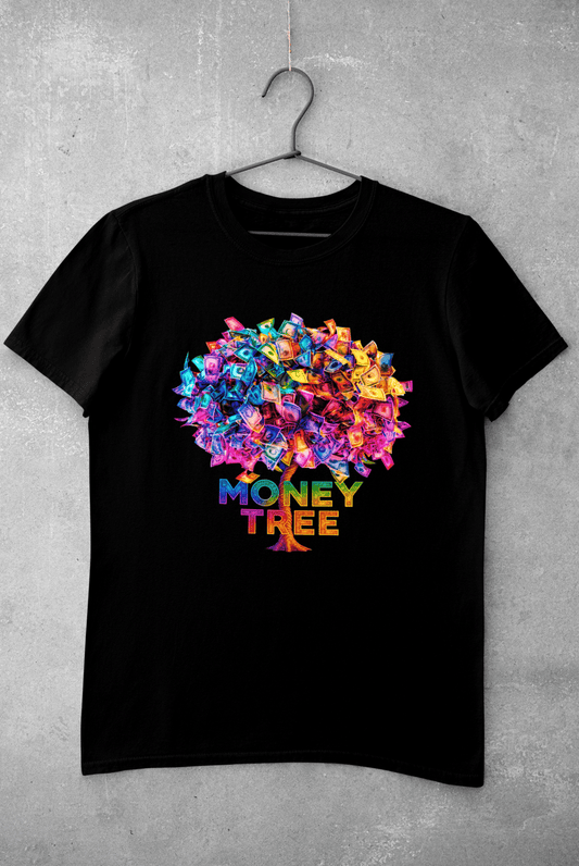 Money Tree juodi marškinėliai - MONYMOOD